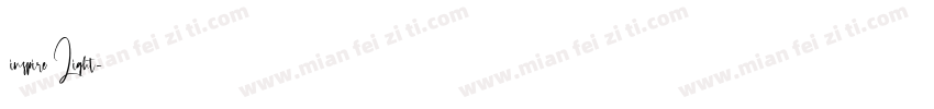 inspire Light字体转换